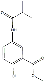 methyl 2-hydroxy-5-(isobutyrylamino)benzoate,791802-70-5,结构式