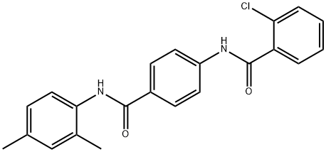 2-chloro-N-{4-[(2,4-dimethylanilino)carbonyl]phenyl}benzamide Structure