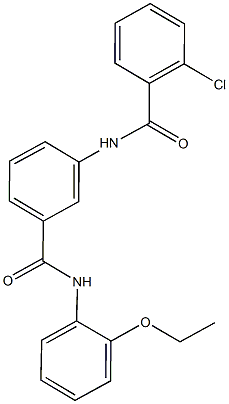 2-chloro-N-{3-[(2-ethoxyanilino)carbonyl]phenyl}benzamide|