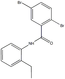 2,5-dibromo-N-(2-ethylphenyl)benzamide Struktur