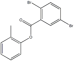 2-methylphenyl 2,5-dibromobenzoate 化学構造式