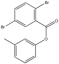 3-methylphenyl 2,5-dibromobenzoate Structure