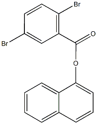 1-naphthyl 2,5-dibromobenzoate 结构式