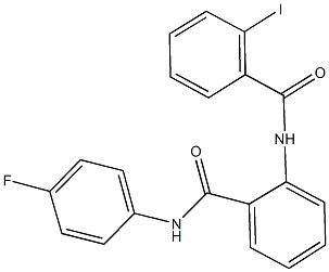 N-(4-fluorophenyl)-2-[(2-iodobenzoyl)amino]benzamide Structure