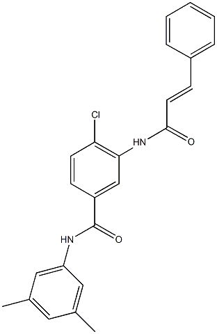 791803-25-3 4-chloro-3-(cinnamoylamino)-N-(3,5-dimethylphenyl)benzamide