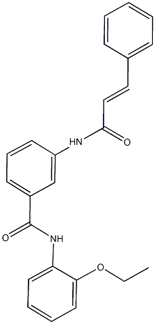 3-(cinnamoylamino)-N-(2-ethoxyphenyl)benzamide Structure