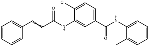 4-chloro-3-(cinnamoylamino)-N-(2-methylphenyl)benzamide Structure