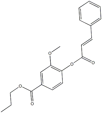 propyl 4-(cinnamoyloxy)-3-methoxybenzoate Structure