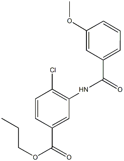 791803-40-2 propyl 4-chloro-3-[(3-methoxybenzoyl)amino]benzoate