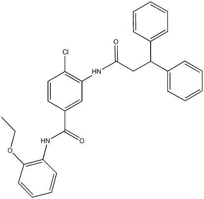 791803-64-0 4-chloro-3-[(3,3-diphenylpropanoyl)amino]-N-(2-ethoxyphenyl)benzamide