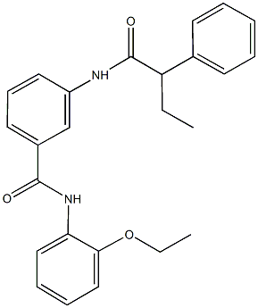 N-(2-ethoxyphenyl)-3-[(2-phenylbutanoyl)amino]benzamide Structure