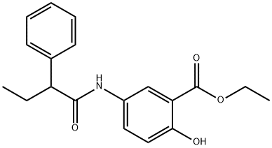 ethyl 2-hydroxy-5-[(2-phenylbutanoyl)amino]benzoate Structure