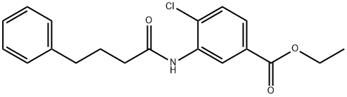 ethyl 4-chloro-3-[(4-phenylbutanoyl)amino]benzoate Structure