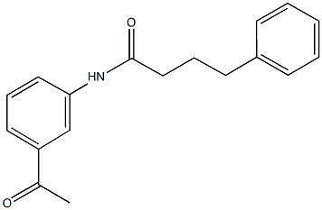 N-(3-acetylphenyl)-4-phenylbutanamide Structure