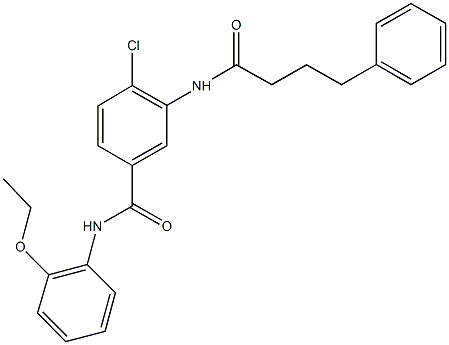 4-chloro-N-(2-ethoxyphenyl)-3-[(4-phenylbutanoyl)amino]benzamide,791804-26-7,结构式