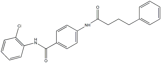 N-(2-chlorophenyl)-4-[(4-phenylbutanoyl)amino]benzamide|