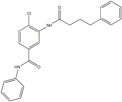 791804-28-9 4-chloro-N-phenyl-3-[(4-phenylbutanoyl)amino]benzamide