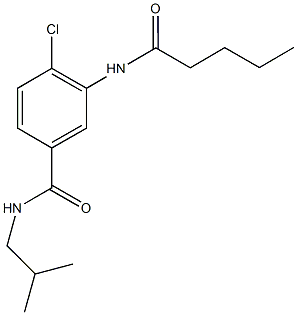4-chloro-N-isobutyl-3-(pentanoylamino)benzamide Struktur