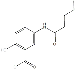 methyl 2-hydroxy-5-(pentanoylamino)benzoate Structure