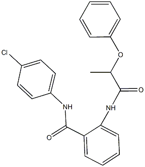 N-(4-chlorophenyl)-2-[(2-phenoxypropanoyl)amino]benzamide Structure