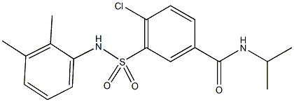 4-chloro-3-[(2,3-dimethylanilino)sulfonyl]-N-isopropylbenzamide Structure