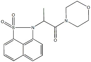 2-[1-methyl-2-(4-morpholinyl)-2-oxoethyl]-2H-naphtho[1,8-cd]isothiazole 1,1-dioxide|