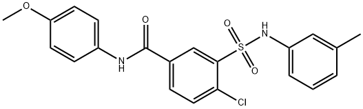 791805-15-7 4-chloro-N-(4-methoxyphenyl)-3-(3-toluidinosulfonyl)benzamide