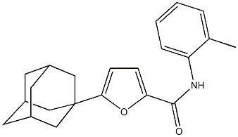 5-(1-adamantyl)-N-(2-methylphenyl)-2-furamide Struktur