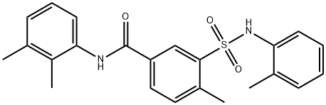 N-(2,3-dimethylphenyl)-4-methyl-3-(2-toluidinosulfonyl)benzamide|