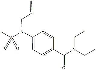 4-[allyl(methylsulfonyl)amino]-N,N-diethylbenzamide Structure