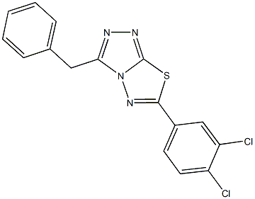 3-benzyl-6-(3,4-dichlorophenyl)[1,2,4]triazolo[3,4-b][1,3,4]thiadiazole Structure