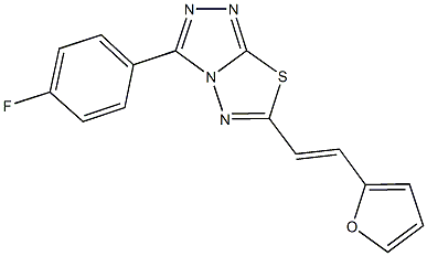 791824-30-1 3-(4-fluorophenyl)-6-[2-(2-furyl)vinyl][1,2,4]triazolo[3,4-b][1,3,4]thiadiazole