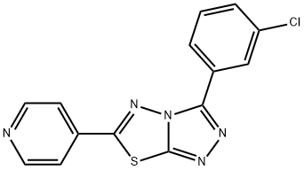 3-(3-chlorophenyl)-6-(4-pyridinyl)[1,2,4]triazolo[3,4-b][1,3,4]thiadiazole|