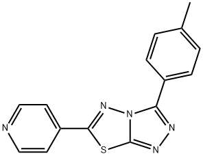 3-(4-methylphenyl)-6-(4-pyridinyl)[1,2,4]triazolo[3,4-b][1,3,4]thiadiazole Structure