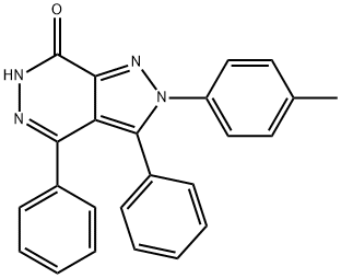 2-(4-methylphenyl)-3,4-diphenyl-2,6-dihydro-7H-pyrazolo[3,4-d]pyridazin-7-one Structure