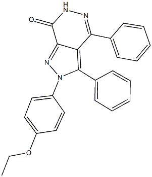 2-(4-ethoxyphenyl)-3,4-diphenyl-2,6-dihydro-7H-pyrazolo[3,4-d]pyridazin-7-one Structure