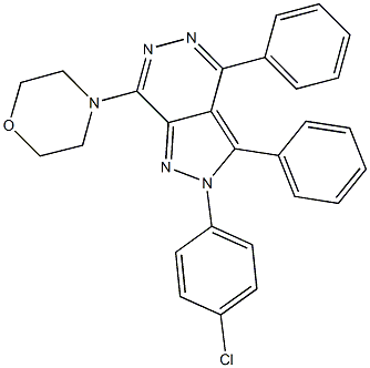 2-(4-chlorophenyl)-7-(4-morpholinyl)-3,4-diphenyl-2H-pyrazolo[3,4-d]pyridazine|