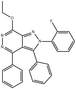 7-ethoxy-2-(2-fluorophenyl)-3,4-diphenyl-2H-pyrazolo[3,4-d]pyridazine Structure