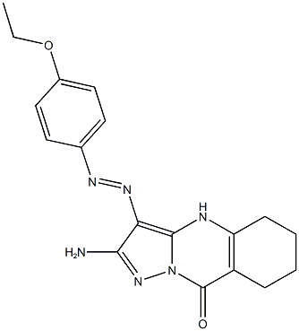 791825-67-7 2-amino-3-[(4-ethoxyphenyl)diazenyl]-5,6,7,8-tetrahydropyrazolo[5,1-b]quinazolin-9(4H)-one