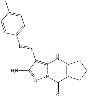 2-amino-3-[(4-methylphenyl)diazenyl]-4,5,6,7-tetrahydro-8H-cyclopenta[d]pyrazolo[1,5-a]pyrimidin-8-one|
