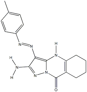 2-amino-3-[(4-methylphenyl)diazenyl]-5,6,7,8-tetrahydropyrazolo[5,1-b]quinazolin-9(4H)-one|