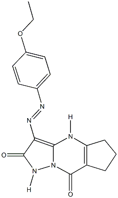 3-[(4-ethoxyphenyl)diazenyl]-4,5,6,7-tetrahydro-1H-cyclopenta[d]pyrazolo[1,5-a]pyrimidine-2,8-dione Structure