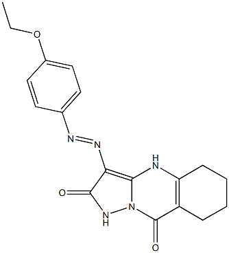 791826-17-0 3-[(4-ethoxyphenyl)diazenyl]-5,6,7,8-tetrahydropyrazolo[5,1-b]quinazoline-2,9(1H,4H)-dione