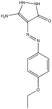 5-amino-4-[(4-ethoxyphenyl)diazenyl]-1,2-dihydro-3H-pyrazol-3-one Structure