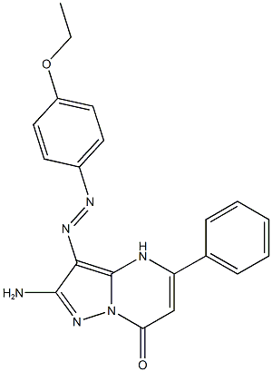 2-amino-3-[(4-ethoxyphenyl)diazenyl]-5-phenylpyrazolo[1,5-a]pyrimidin-7(4H)-one|