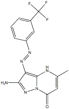 791827-02-6 2-amino-5-methyl-3-{[3-(trifluoromethyl)phenyl]diazenyl}pyrazolo[1,5-a]pyrimidin-7(4H)-one