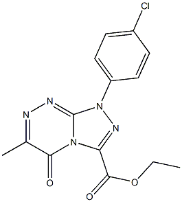 ethyl 1-(4-chlorophenyl)-6-methyl-5-oxo-1,5-dihydro[1,2,4]triazolo[3,4-c][1,2,4]triazine-3-carboxylate|