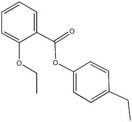 4-ethylphenyl 2-ethoxybenzoate Structure