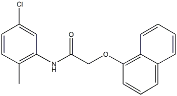 N-(5-chloro-2-methylphenyl)-2-(1-naphthyloxy)acetamide Struktur