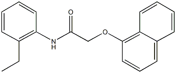 N-(2-ethylphenyl)-2-(1-naphthyloxy)acetamide,791830-08-5,结构式